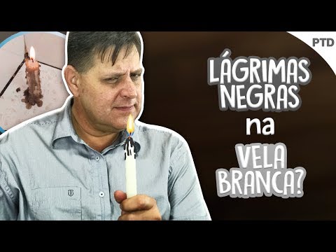 PTD nº 415 - Vela branca do anjo de guarda chorou cera preta