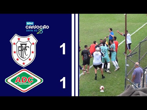CARIOCÃO LOTERJ SÉRIE A2 (2025) - TAÇA SANTOS DUMONT - 4ª RODADA - AMERICANO 1X1 CABOFRIENSE