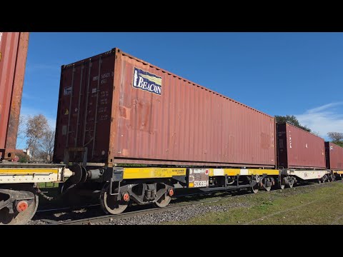 [8K] Tren cargado de NCA con destino a Rosario pasando por Marcos Juárez!!!!!!