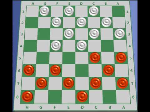 Jogo de Damas - Golpe das Negras na Abertura Cruz 04