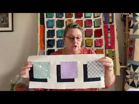 How to stitch the shadow quilt block