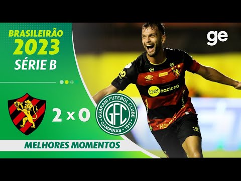 Gols e lances de Sport x Guarani