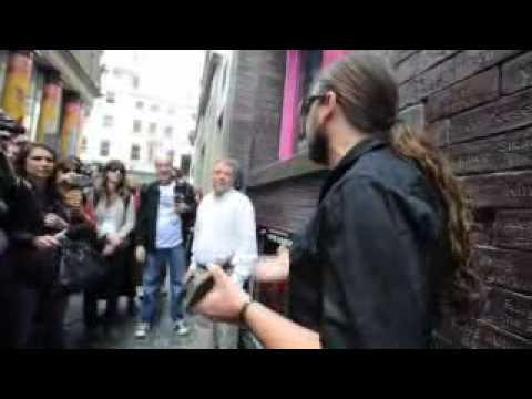 Sepultura guitarist Andreas Kisser on Cavern Club wall...