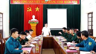 Chi bộ Quân sự phường Tam Điệp tổ chức phiên họp tháng 4 năm 2026 nhằm đánh giá kết quả thực hiện nhiệm vụ thời gian qua và triển khai phương hướng, nhiệm vụ thời gian tới.