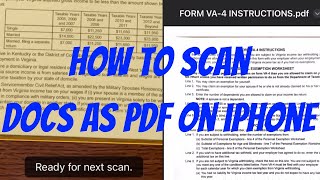 How To Scan Documents As PDF On iPhone