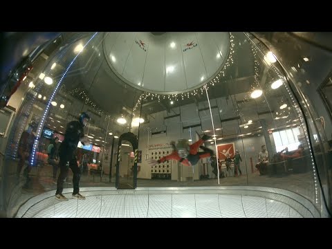Indoor skydiving: full barrel rolls! (Nick 45)