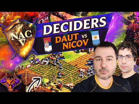 DAUT vs NICOV NAC5 LAST SPOT for MAIN EVENT #ageofempires2