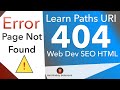 Error 404 Page Not Found" Solution of Path Link ...