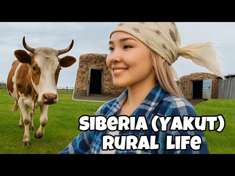 A HARD MORNING of a village girl 🐄🪵 SIBERIA (Yakutia)