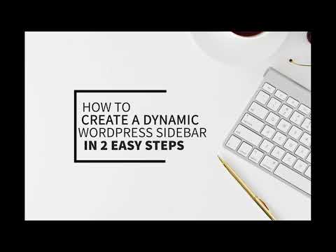 How to create a dynamic WordPress sidebar in 2 easy steps