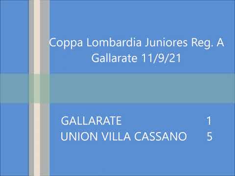 Coppa Lombardia Juniores Reg. A Gallarate - Union Villa Cassano