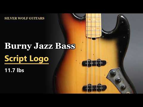 Burny (Fernandes) Jazz Bass Type - Script Logo - Likely 1970s - 3-Tone Sunburst - Vintage - Player Grade(25A016) image 11
