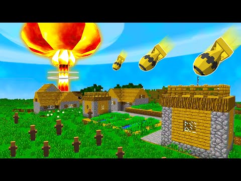 Blitz - Testing NUCLEAR BOMBS In A Minecraft World (Huge Damage)