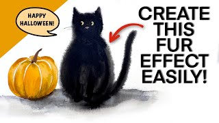 Use THIS Technique To Create A Furry Black Cat!