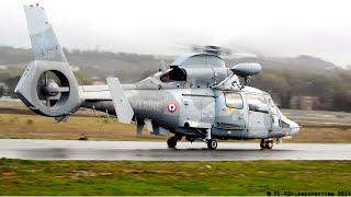 preview picture of video 'French Navy - Eurocopter AS565 Panther F-XCHL startup & takeoff at Albi-Le Séquestre [LBI/LFCI]'