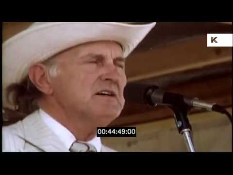 1970s Bill Monroe Performs, Bluegrass | Premium Footage