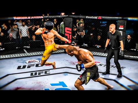BRUCE LEE VS JUNIOR DOS SANTOS | UFC 3 BRUTAL FIGHT | UFC 3 K1 RULES | UFC 3 2020 | EA SPORTS UFC 3