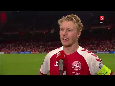 Simon Kjær interview Denmark - Scotland