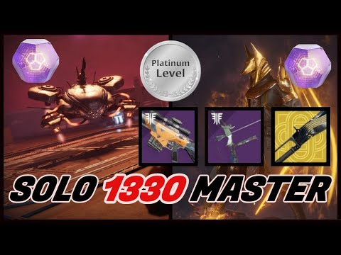 DOUBLE LOOT: Solo 1330 Master Ordeal Nightfall (Platinum Rank - 100K) S.A.B.E.R - Destiny 2