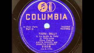 Faure: Dolly Suite (Siegel & Leonet, 1934)