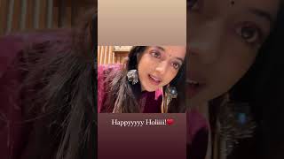 Aashiqana Season 3 Today Zayn Ibad Khan and Khushi Dubey wishes Happy Holi