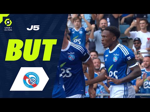 But Lebo MOTHIBA (69' - RCSA) RC STRASBOURG ALSACE - MONTPELLIER HÉRAULT SC (2-2) 23/24