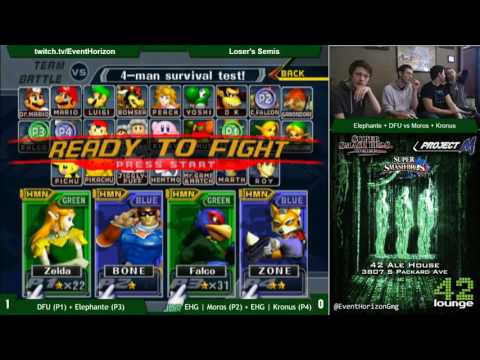 Construct 50 - DFU + Elephante vs EHG Moros + EHG Kronus - Melee Doubles Losers Semis