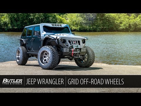 Custom Jeep Wrangler | Grid Off-Road GF7 Wheels | Butler Tire