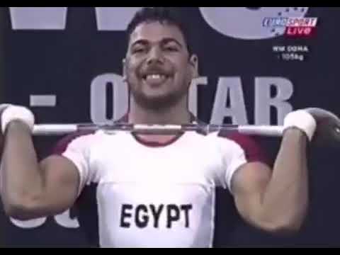 Ibrahim Moursi (105) 220 kg clean and jerk
