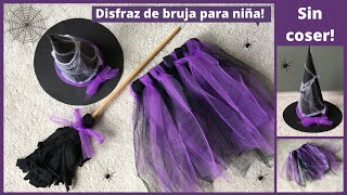 Carnaval / Disfraz de bruja / Sin coser / Hexenkostüm ohne nähen /Fasching