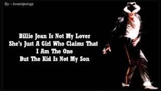 michael jackson - billie jean (lyrics)