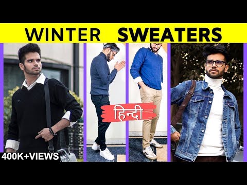 How To Style Sweaters - Turtleneck, V neck 🔥 | Winter...