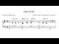 Bill Evans 1966 Only Child transcription