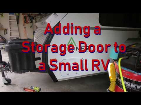 Adding a Storage Door to a Small RV