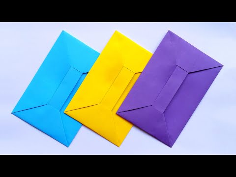 Envelope Making With Paper [Without Glue Tape And Scissors] At Home | Letter Folding Origami Ideas