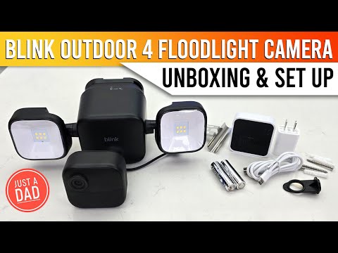 Blink Outdoor 4 Floodlight Security Camera UNBOXING & SET UP