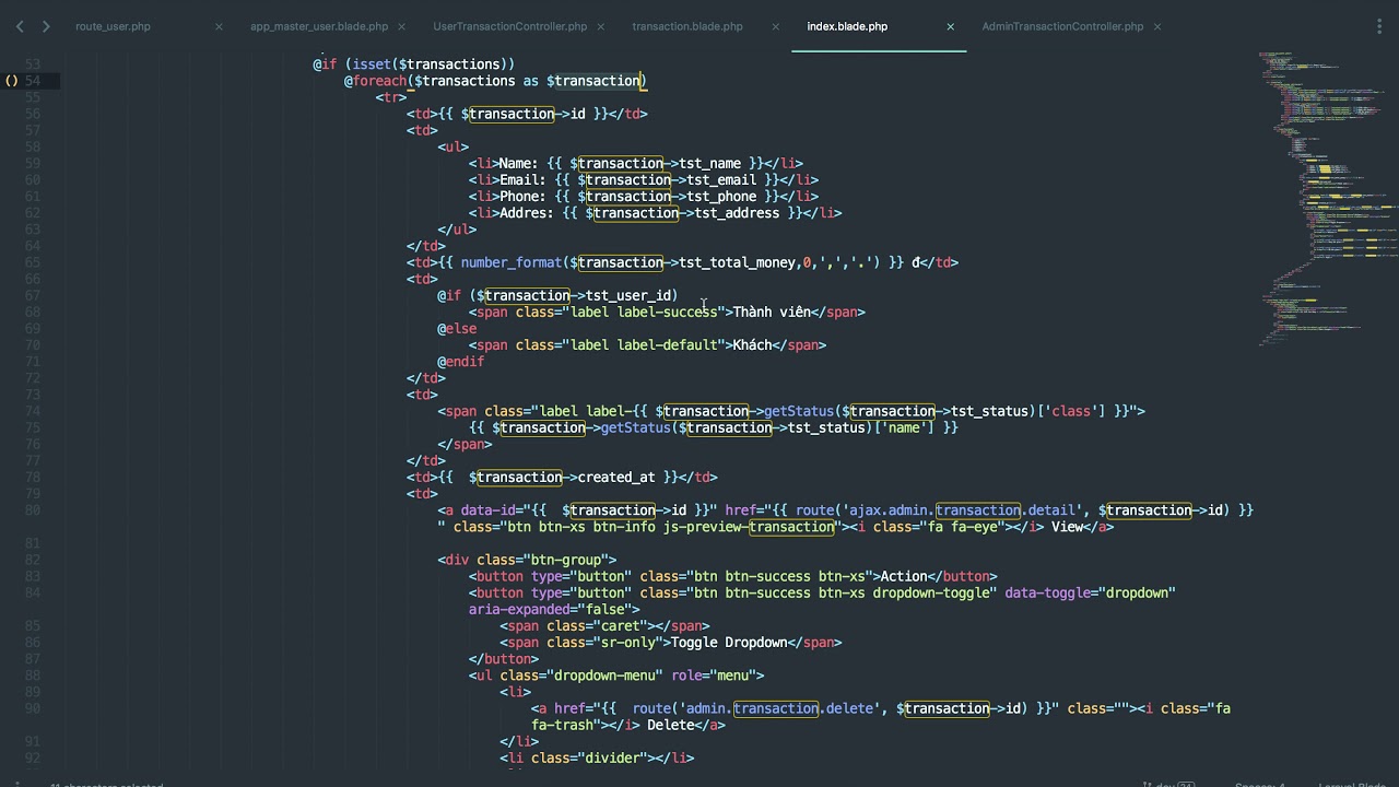 [Seri] - Website đồng hồ - Hiển thị đơn hàng - User
