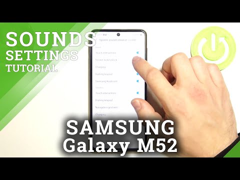How to Manage Screen Lock Sounds in SAMSUNG Galaxy M52 - Sound Settings