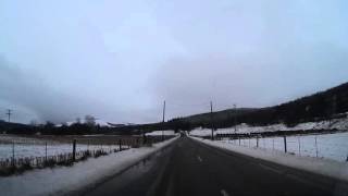 Winter Drive To Bruar Highland Perthshire Scotland