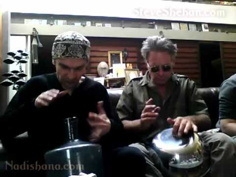 Steve Shehan & Nadishana - salad bowl and glass bottle duo