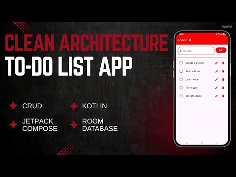 To-Do List App using Clean Architecture + Room Database in Android Studio | Full Project Tutorial