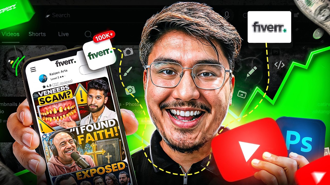 LIVE: Designing Viral Thumbnails From Scratch (Fiverr Pro Designer)