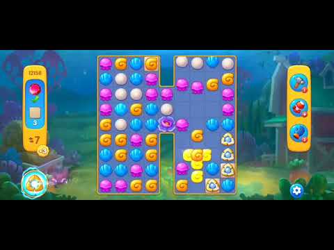 Fishdom Easy Level 12156 (with full seashell) @choraelmin