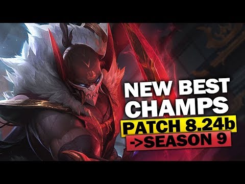 New Best Champions for Season 9 and Patch 8.24b for Climbing in EVERY ROLE