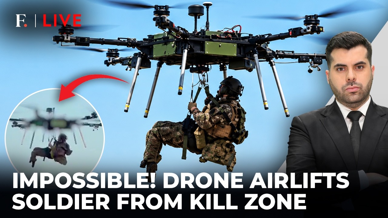 Saved From Russian Fire? Ukraine’s Drone Lifts Wounded Soldier In Historic Mission| Firstpost Live