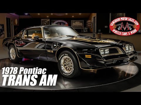 1978 Pontiac Firebird Trans AM Y82 SE For Sale Vanguard Motor Sales #1696