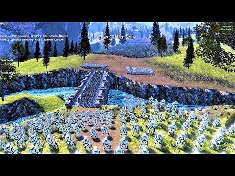 45K Zombie Army Lay Siege to Castle Defended by 1000 SCI FI Soldiers Ultimate Epic Battle Simulator