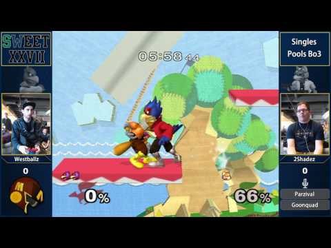 SWEET 27 - G2.Westballz (Falco) vs 2Shadez (Fox) - SSBM Pools