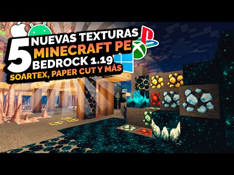 ENCONTRÉ MÁS TEXTURAS PARA MINECRAFT PE! - Top 5 Texturas para Minecraft Bedrock 1.19