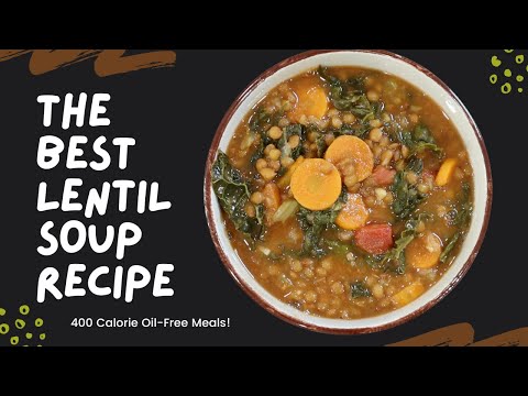 THE BEST HOMEMADE LENTIL SOUP RECIPE!  STOP SCROLLING! 400 CALORIE MEALS